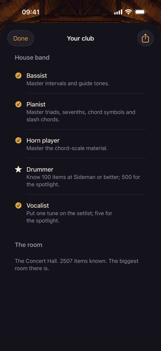 Jazz Theory on iPhone